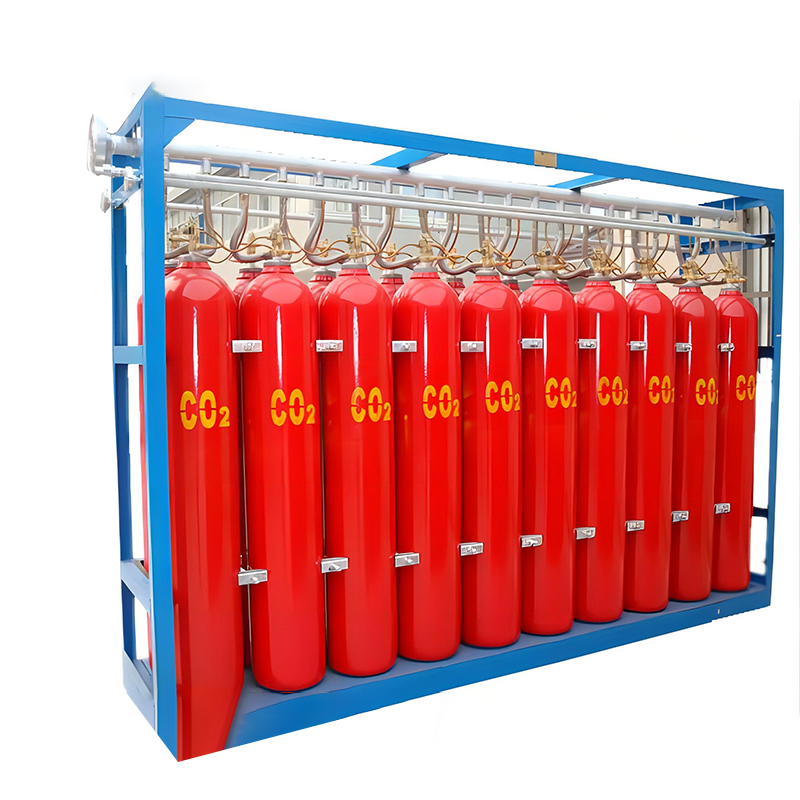 High pressure carbon dioxide fire extinguishing system