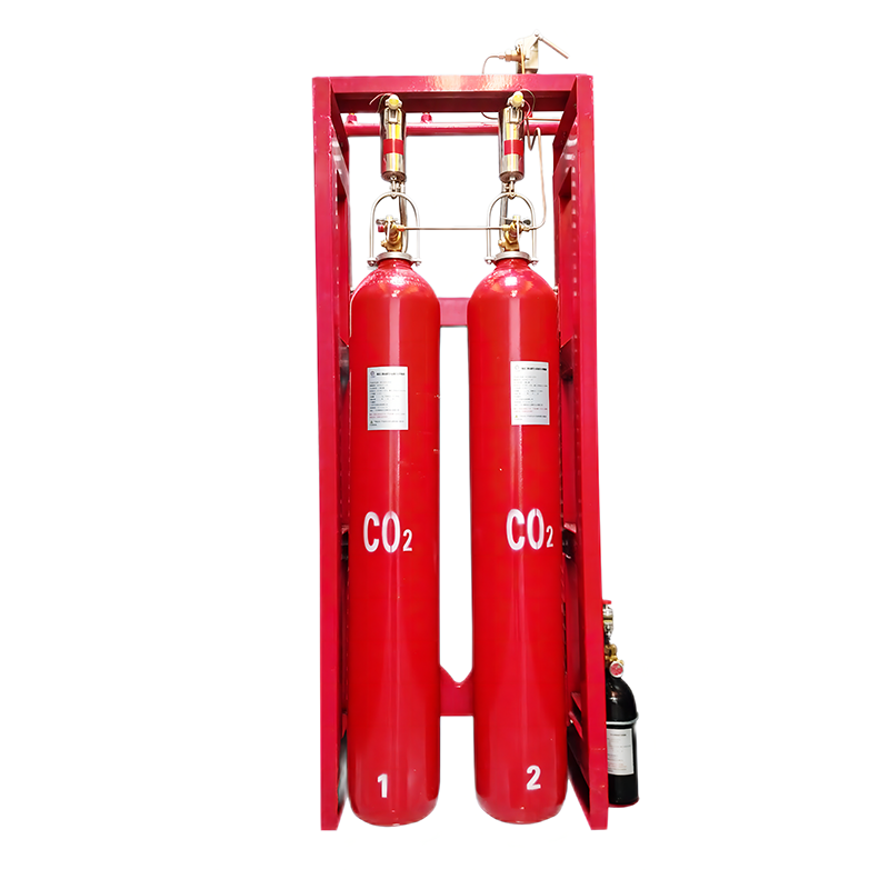 High pressure carbon dioxide fire extinguishing system