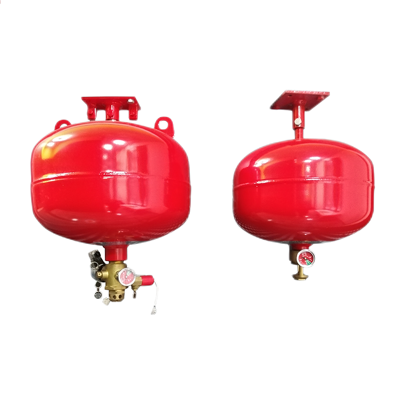 Suspended heptafluoropropane gas fire extinguishing system